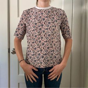 Sandro pink blouse